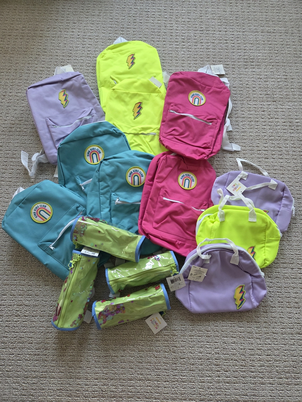 Kind Kids Club Backpack, Lunch Bag, and Pencil Pouch Bundle